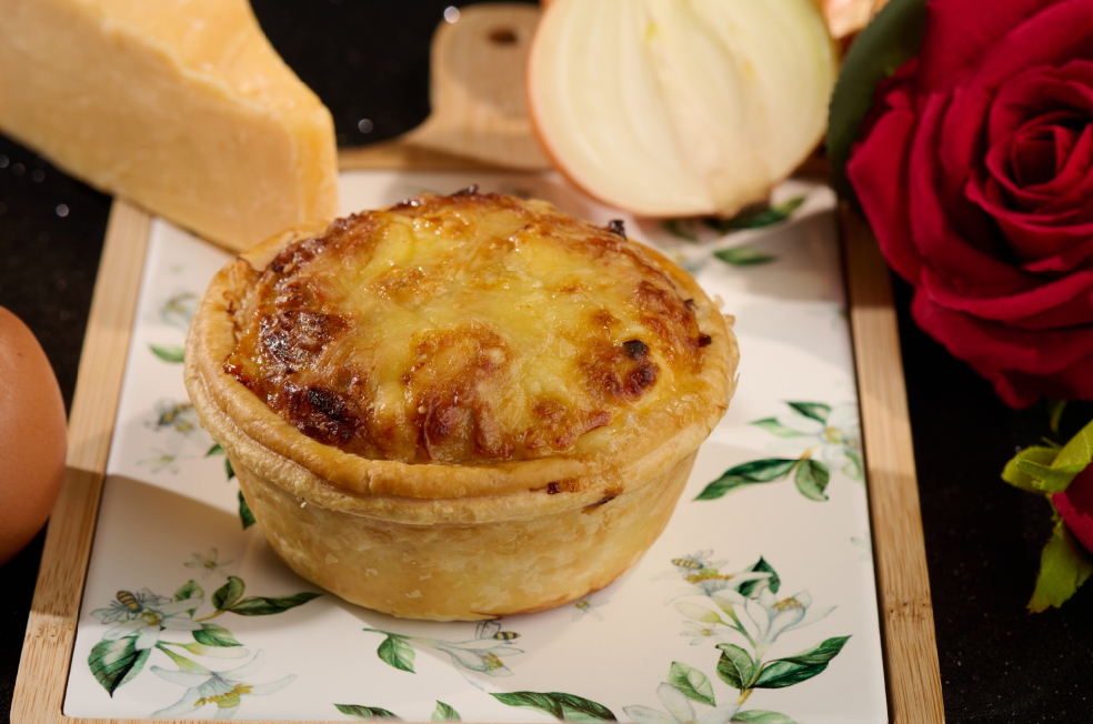 "The French" - Caramelized Onion and Feta Quiche (vegetarian)