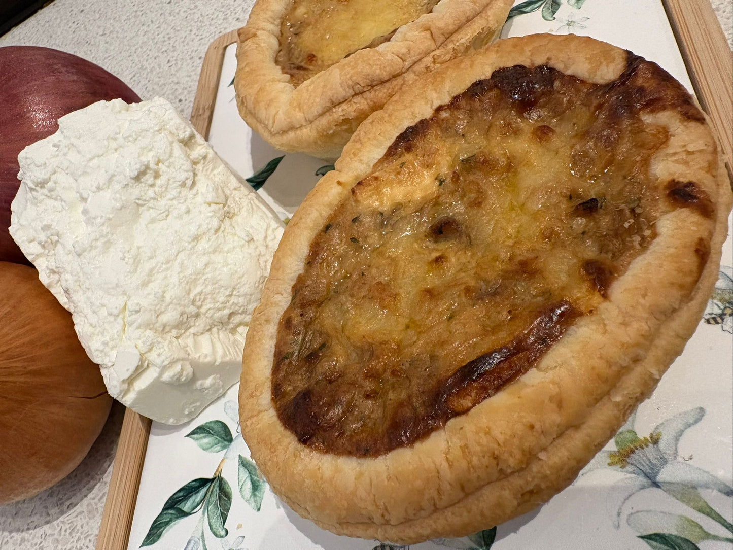 "The French" - Caramelized Onion and Feta Quiche (vegetarian)